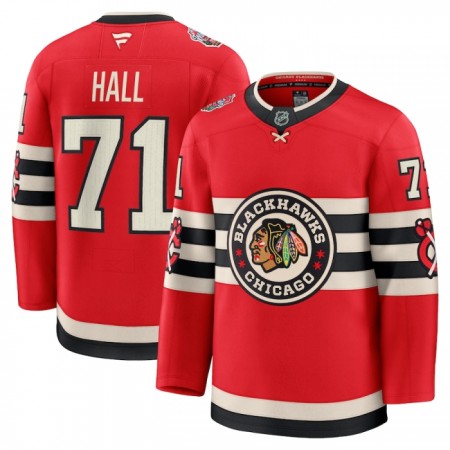 Chicago Blackhawks Fanatics Premium NHL Taylor Hall 2024-25 Winter Classic Rot Trikot - Herren